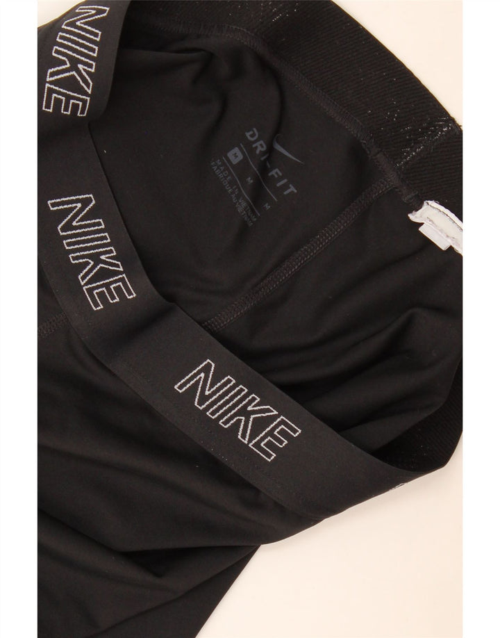 Leggings Nike Dri Fit Graphic Capri UK 12 Médio Preto