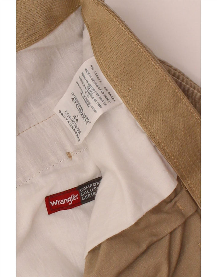 WRANGLER Mens Pegged Chino Shorts W44 2XL Brown Cotton Vintage Wrangler and Second-Hand Wrangler from Messina Hembry 