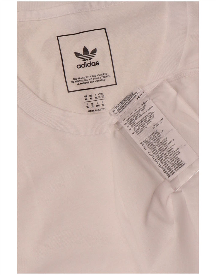 Camiseta masculina Adidas Top XL algodão branco