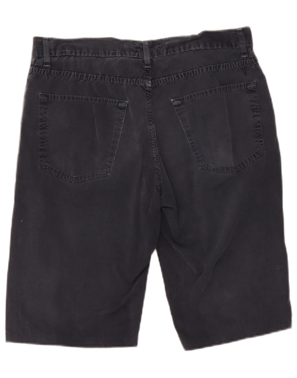 Shorts casuais masculinos Fred Perry IT 46 pequeno W30 algodão azul marinho
