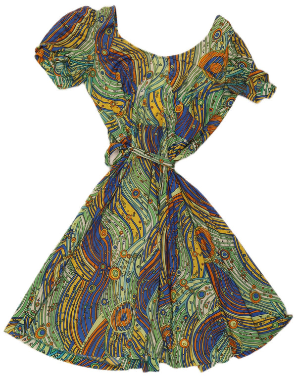 Vintage Womens Wrap Dress IT 48 XL Multicoloured Striped
