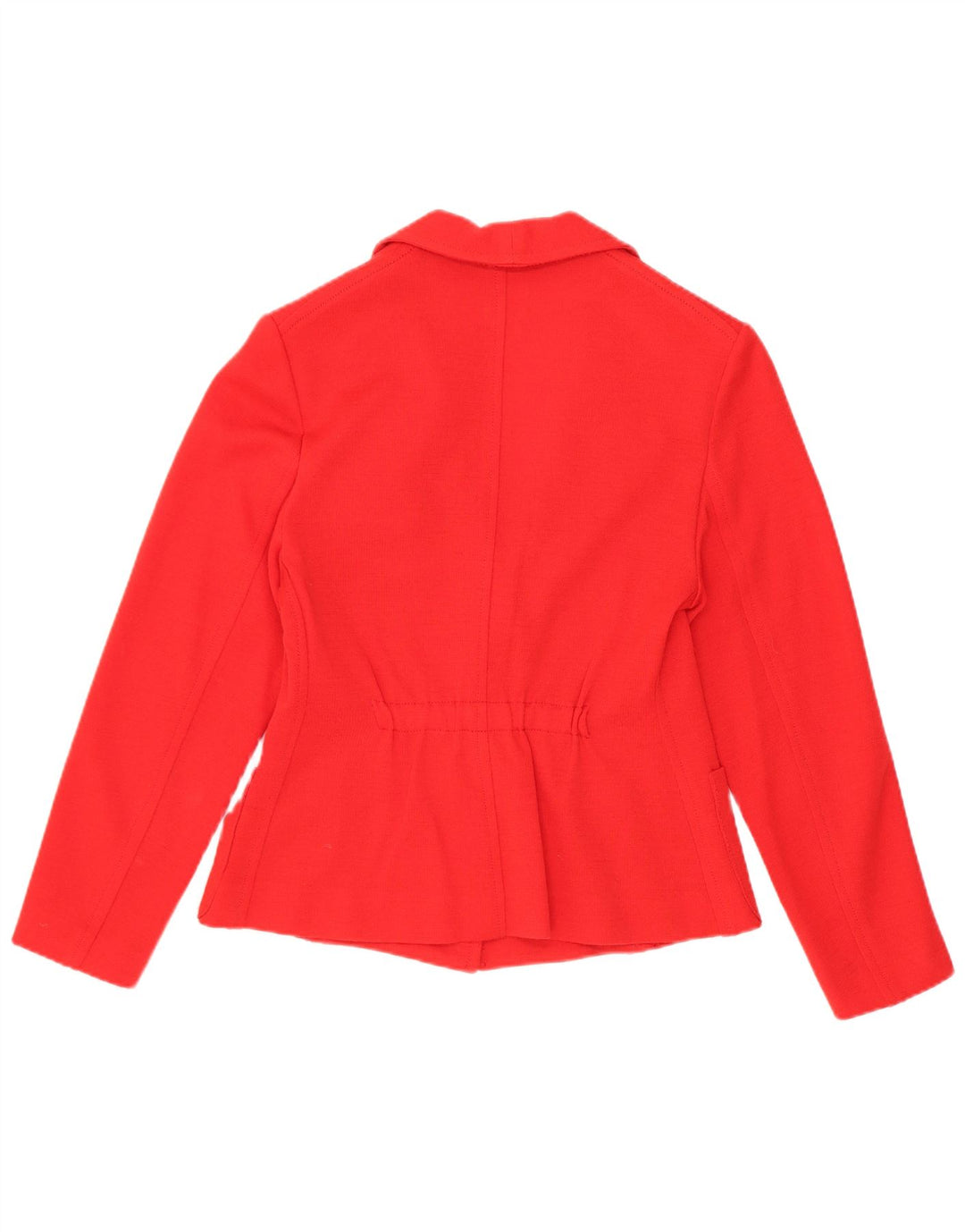 Jaqueta blazer vintage feminina com 2 botões UK 10 pequena vermelha