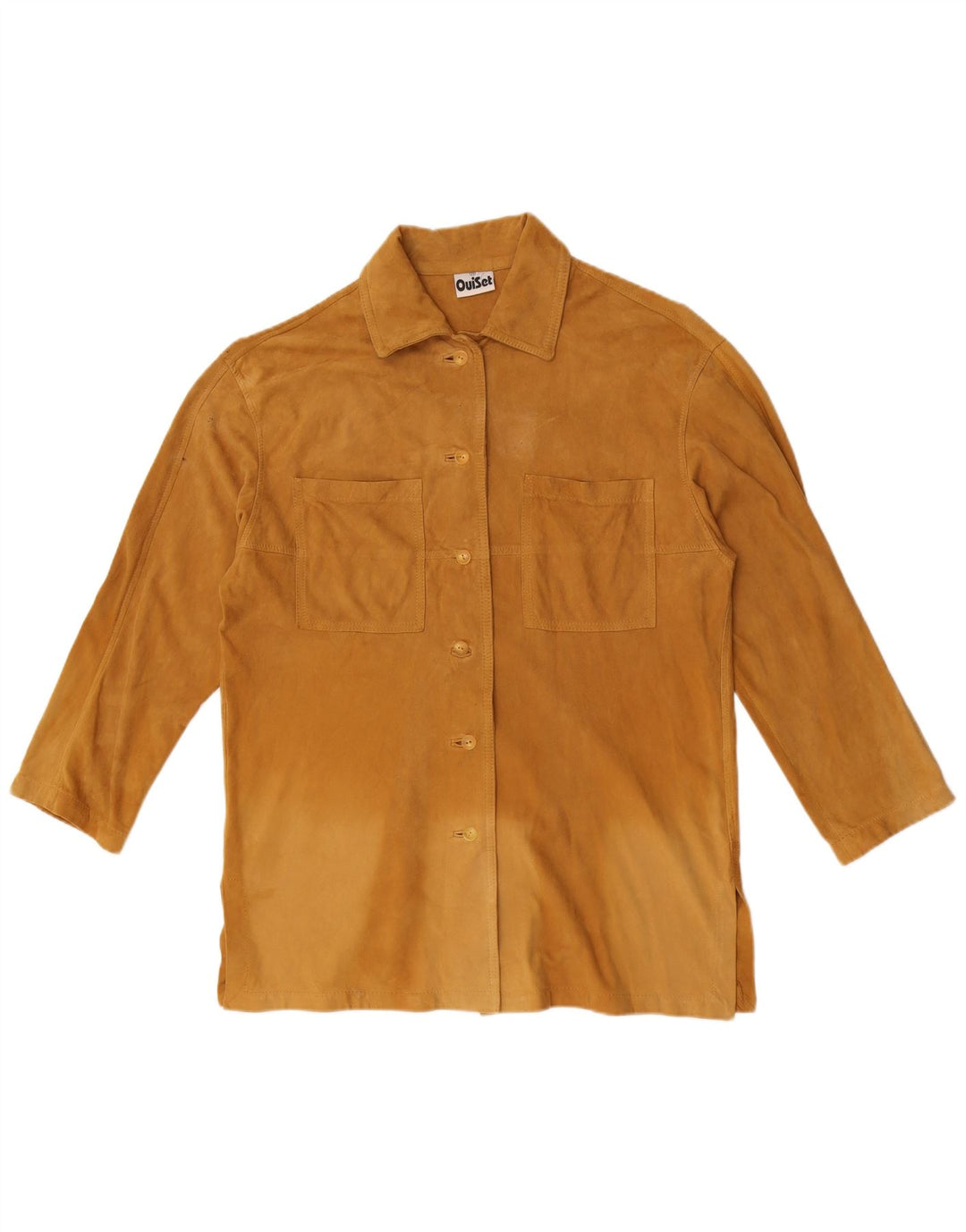 Camisa grande feminina Oui Set EU 36 pequena marrom
