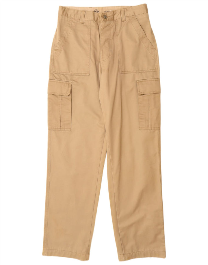Calça cargo masculina Dockers reta W33 L34 algodão bege