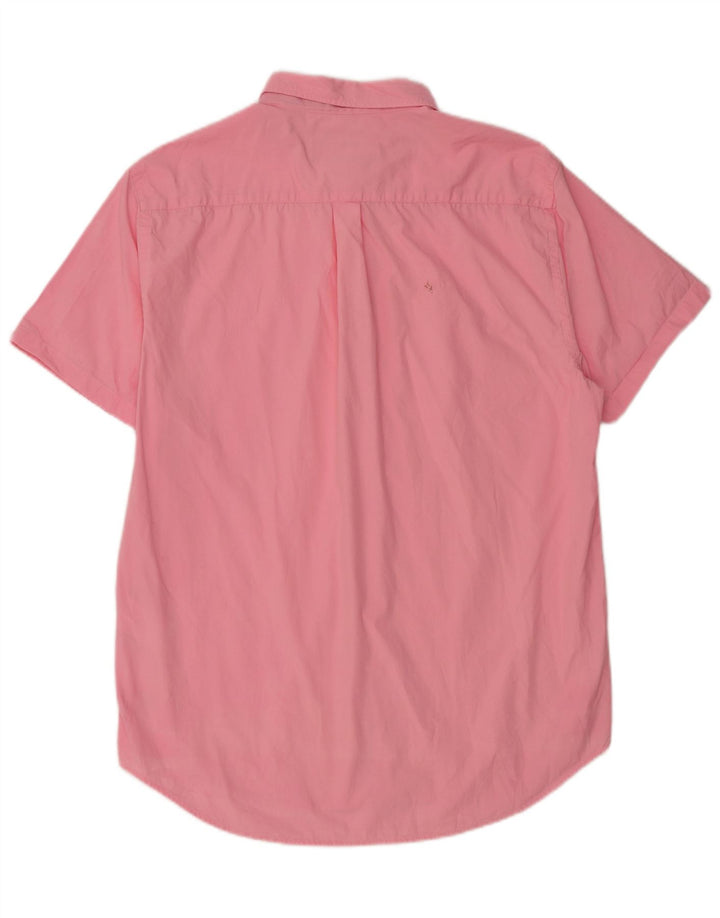 Camisa masculina Superdry manga curta regular fit XL rosa algodão