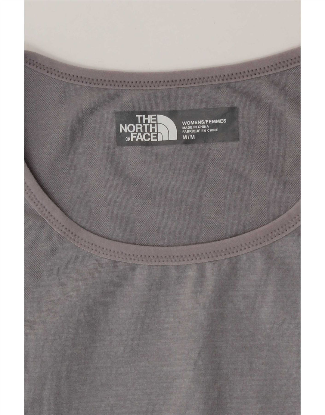 Camiseta feminina The North Face UK 12 cinza médio colorblock