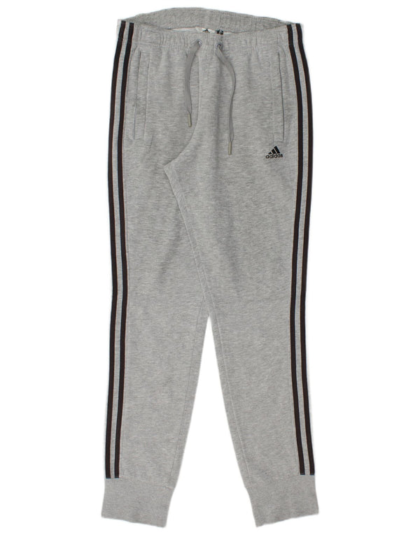 ADIDAS Mens Climalite Calças de treino joggers pequenas cinza
