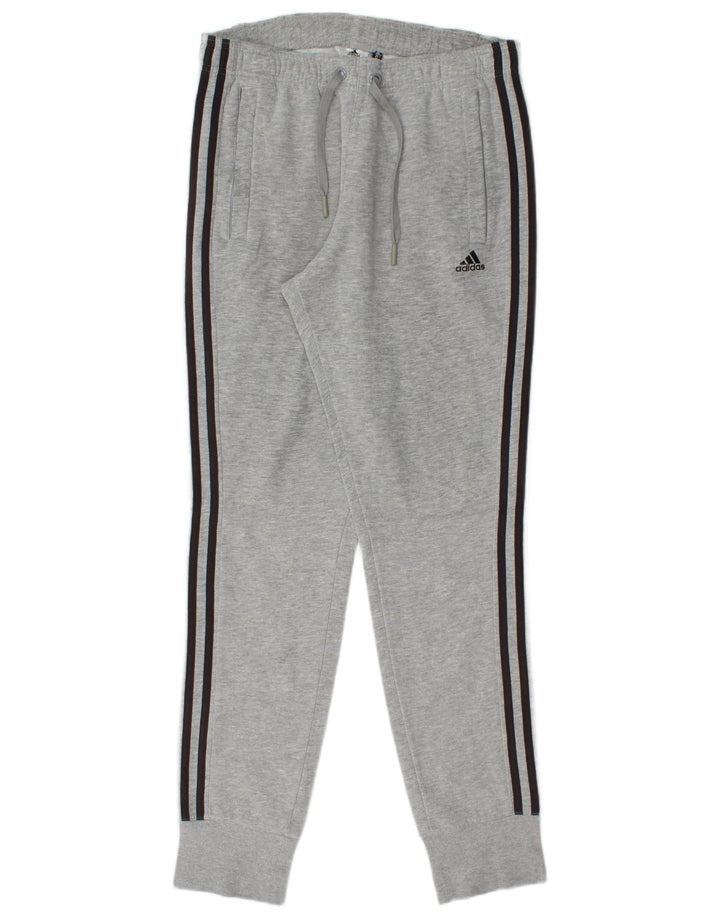 ADIDAS Mens Climalite Calças de treino joggers pequenas cinza
