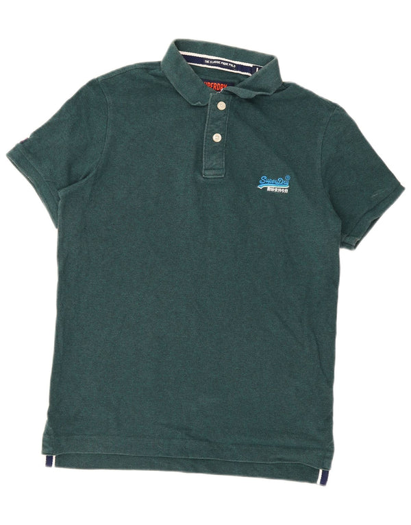 Camisa polo masculina Superdry grande algodão verde