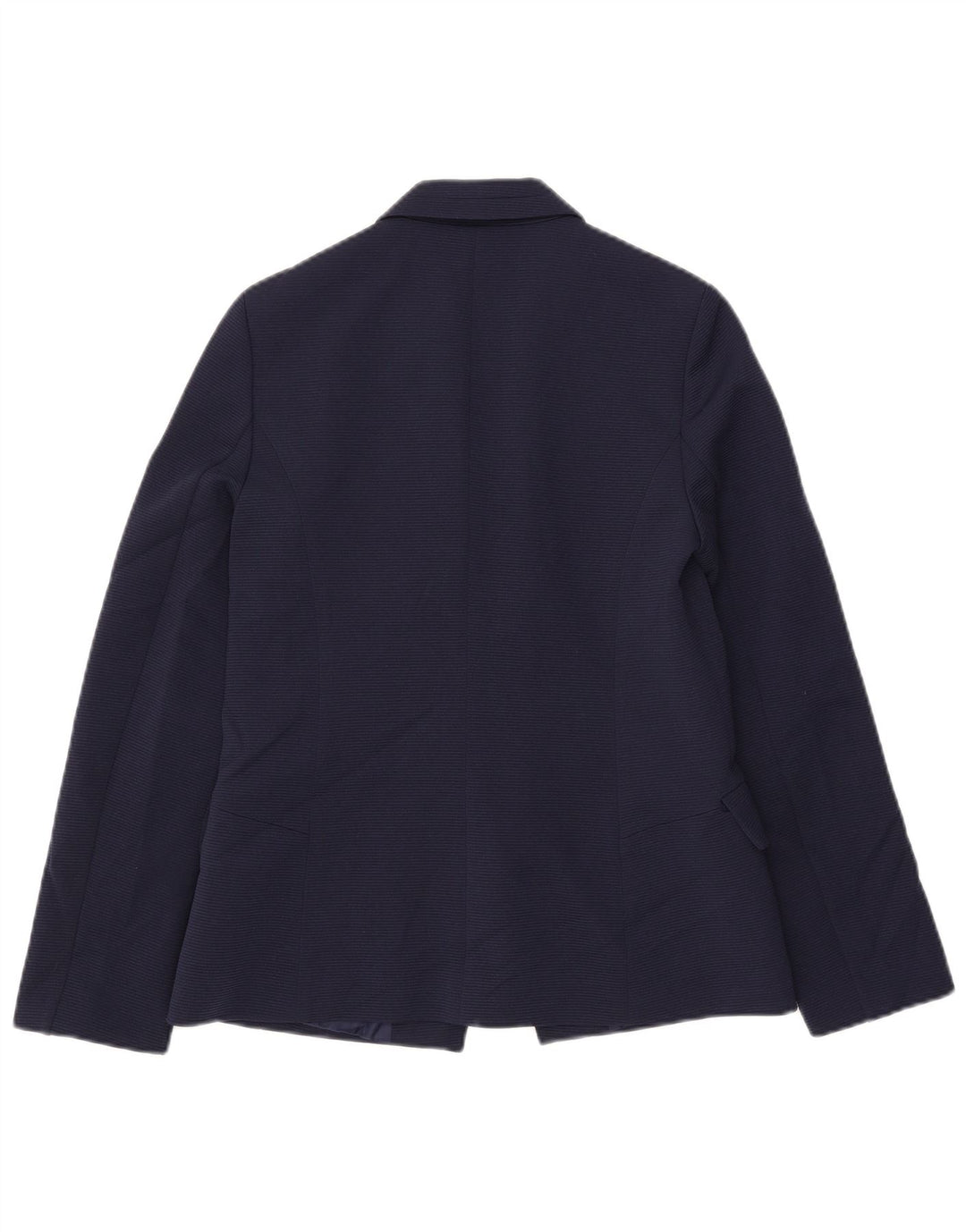 Jaqueta blazer aberta feminina Oasis UK 10 poliéster azul marinho pequeno