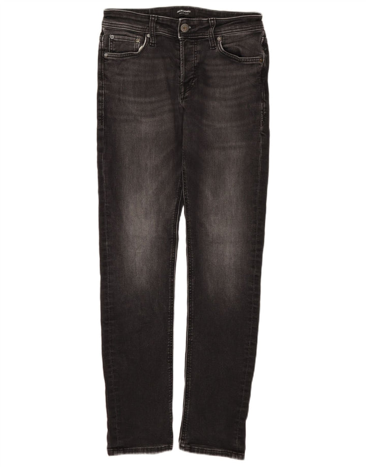 Jack & Jones Masculino GLENN Slim Jeans W29 L32 Algodão Cinza