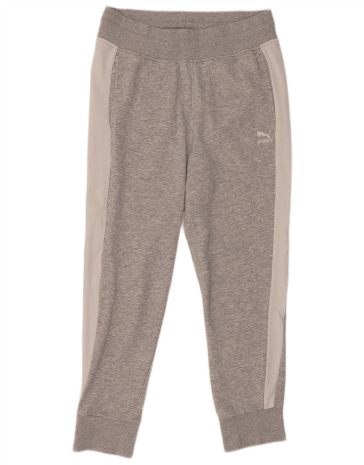 Calça de treino feminina PUMA Joggers UK 12 cinza médio colorblock