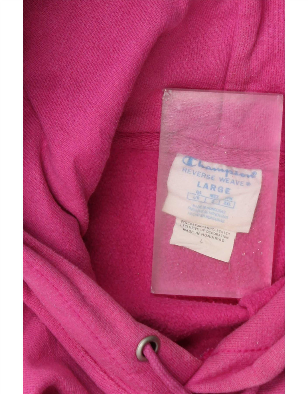 Jumper masculino com capuz Champion grande algodão rosa