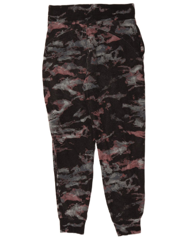 Calça de treino feminina Athleta Joggers UK 10 pequena camuflagem preta