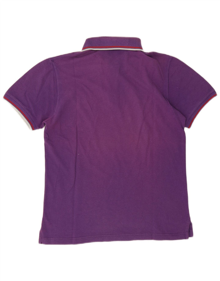 Camisa polo masculina Fred Perry de algodão roxo médio