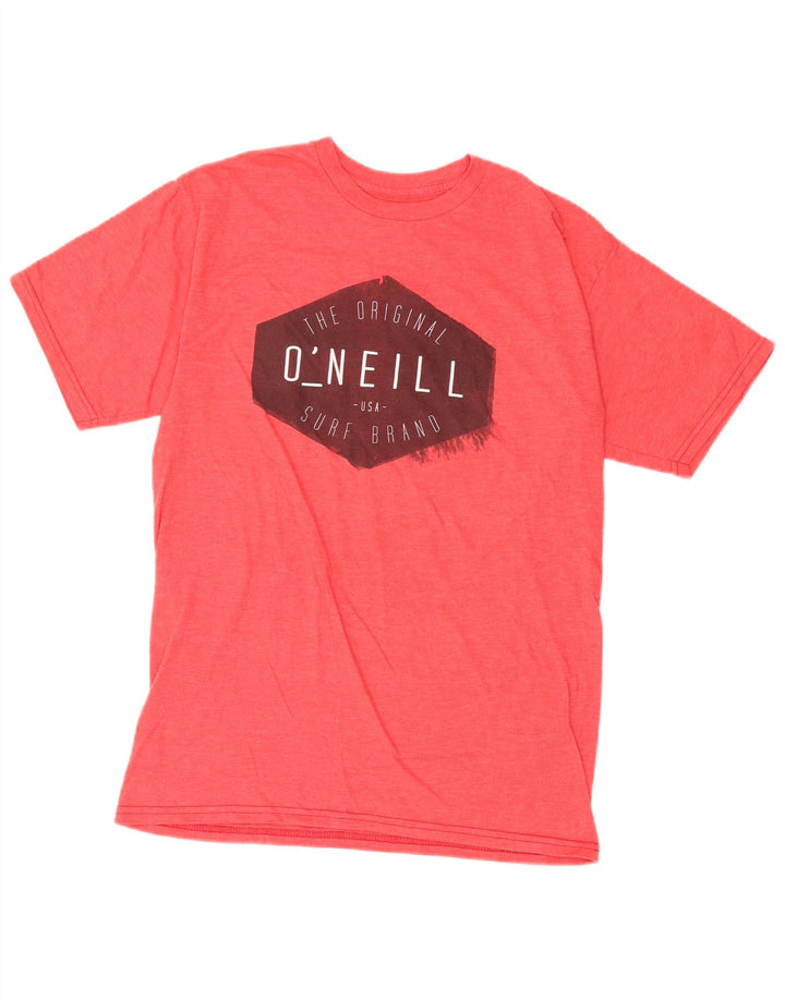 Camiseta masculina O'Neill com ajuste moderno e estampa gráfica de algodão vermelho médio