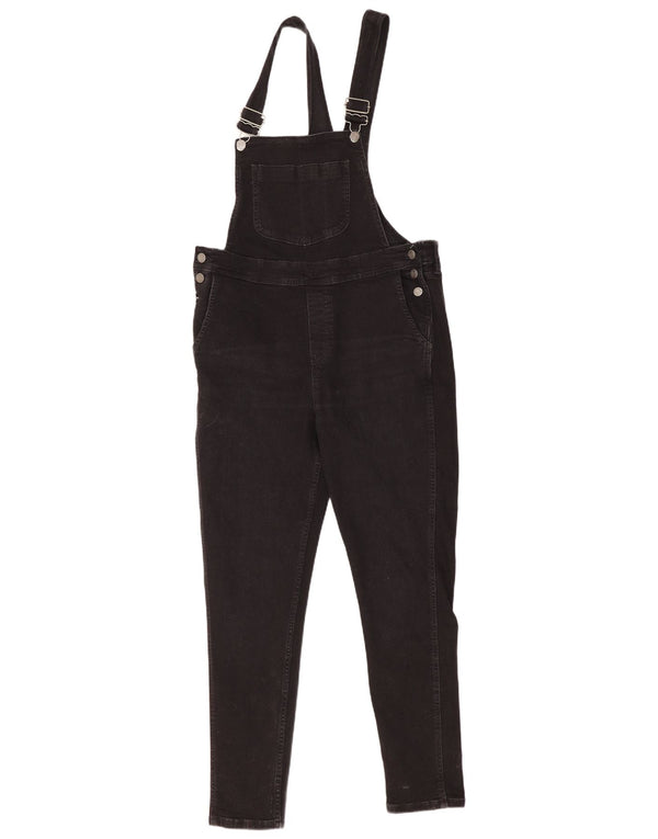 Macacão feminino Fat Face skinny jeans UK 14 grande W36 L29 algodão preto