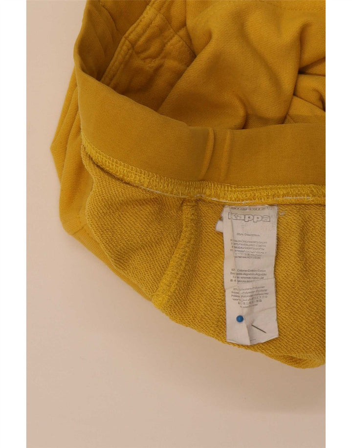 Kappa Mens Casual Shorts Grande Algodão Amarelo