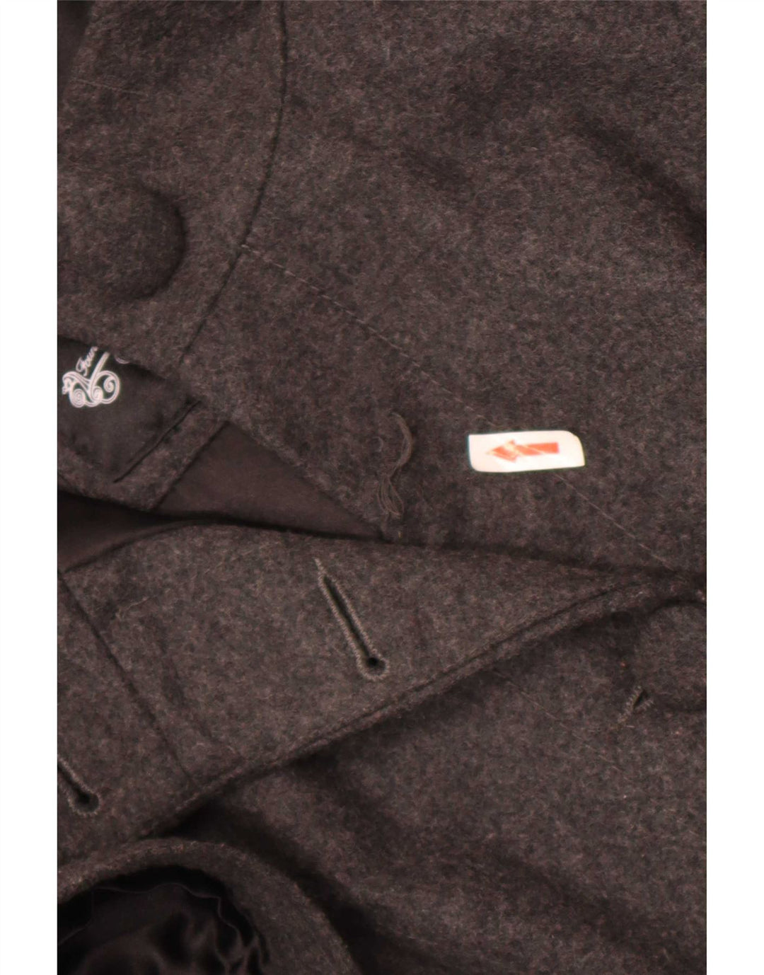 Jaqueta blazer feminina de manga curta Street One Reino Unido 14 grande lã cinza
