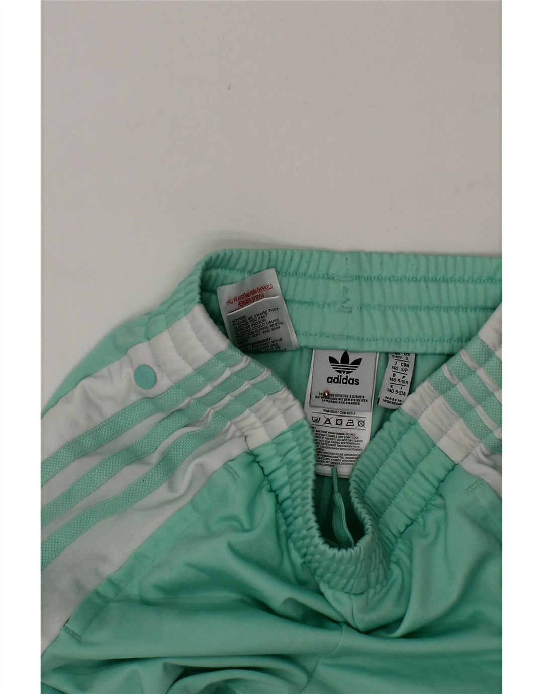 ADIDAS Girls Graphic Tracksuit Trousers 9-10 Years  Turquoise Colourblock Vintage Adidas and Second-Hand Adidas from Messina Hembry 