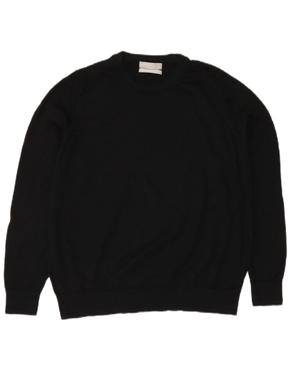 MARKS & SPENCER Suéter feminino com gola redonda UK 20 2XL preto