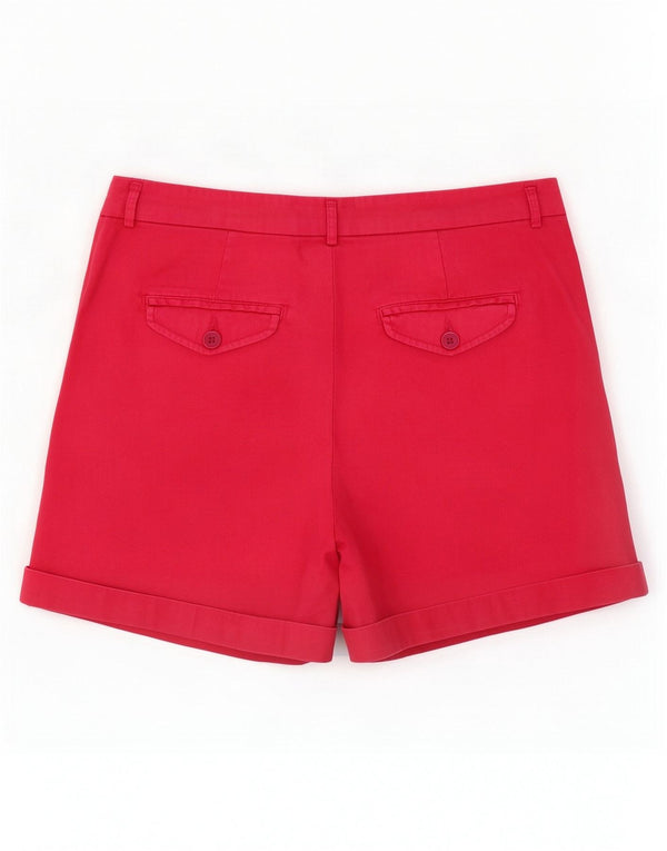 Shorts Chino Feminino Benetton UK 10 Pequeno W30 Algodão Rosa