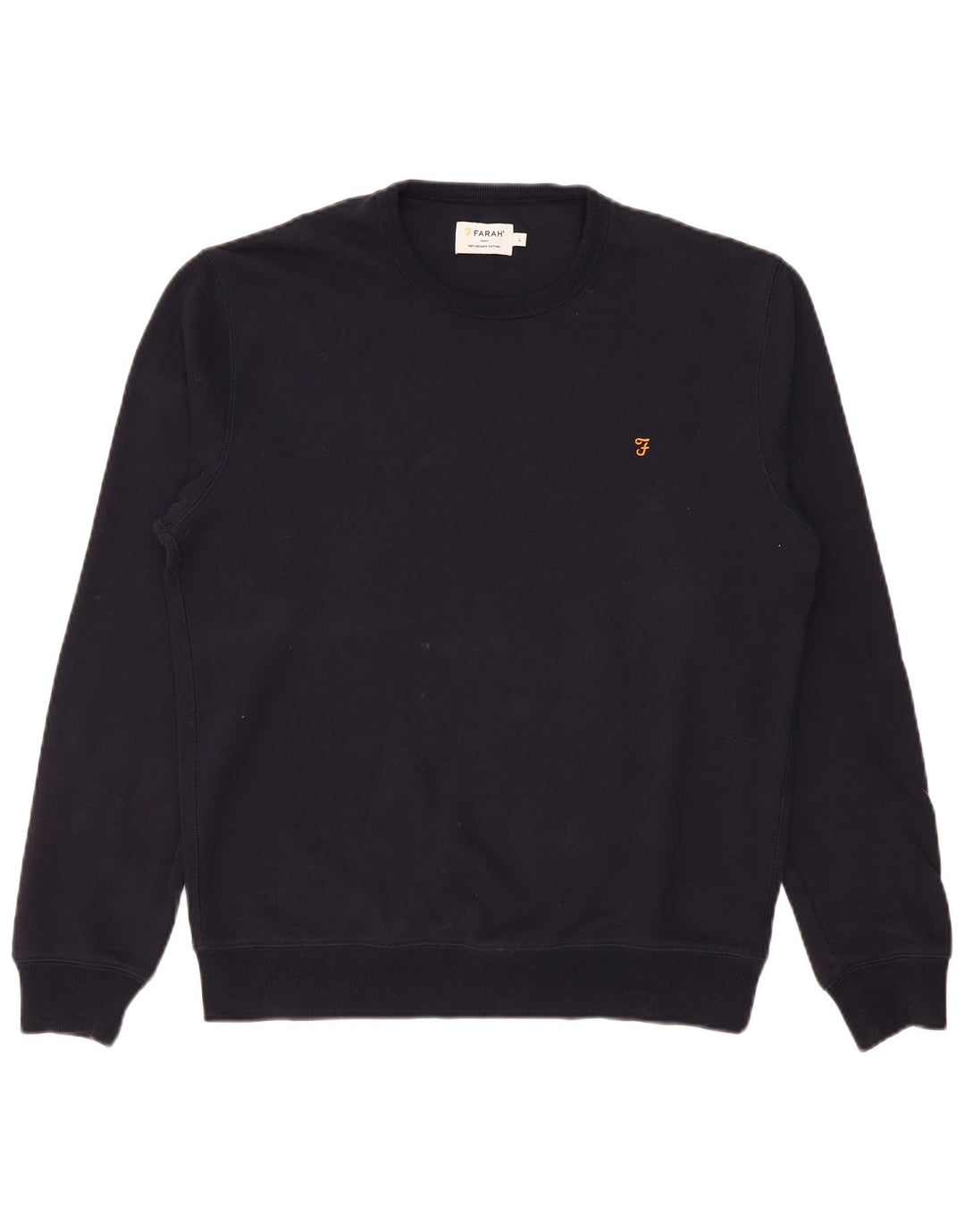 Farah moletom masculino jumper grande algodão azul marinho