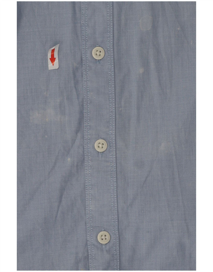 Camisa masculina Tommy Bahama Regular Fit de algodão listrado azul médio