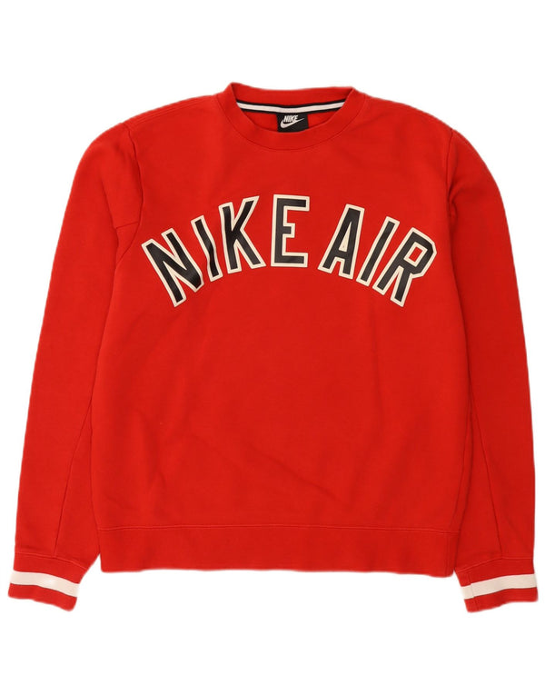 Moletom masculino Nike Graphic Loose Fit Jumper XS Vermelho Colorblock Algodão