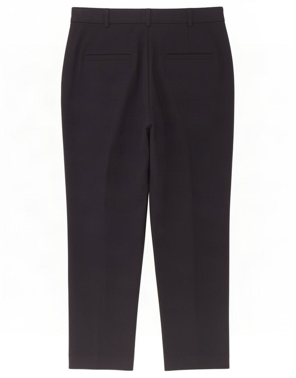 Marks & Spencer Womens Crop Chino Trousers UK 12 Medium W30 L25 Navy Blue