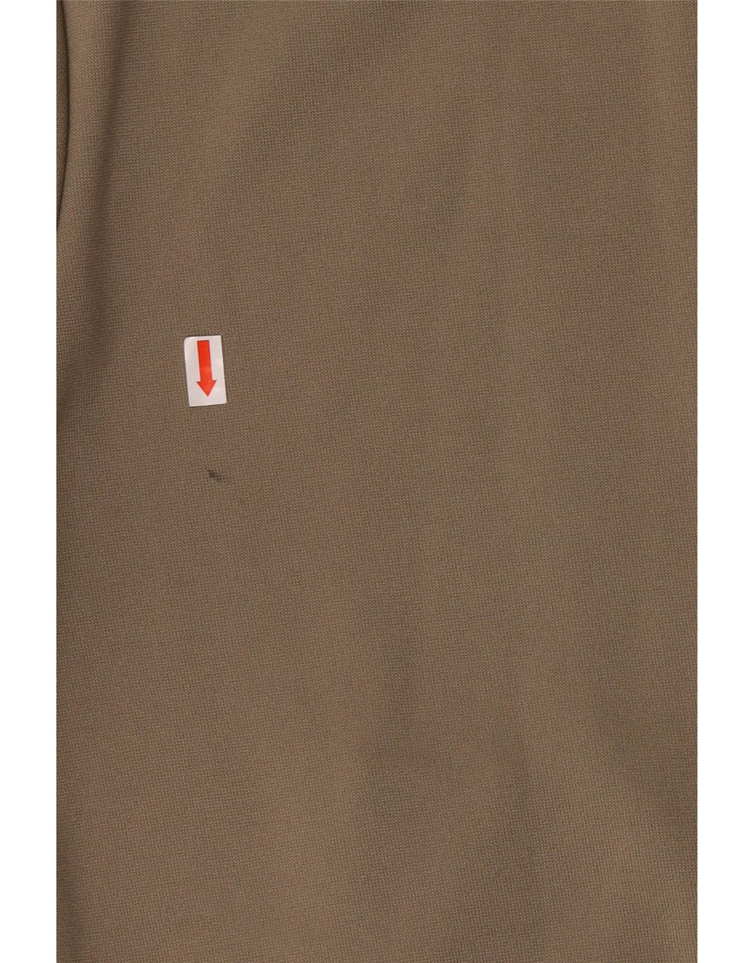 Suéter com capuz Adidas feminino com zíper UK 12 poliéster cáqui médio