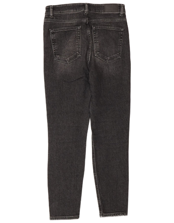 Zara Jeans feminino cintura alta skinny EU 40 médio W30 L28 cinza