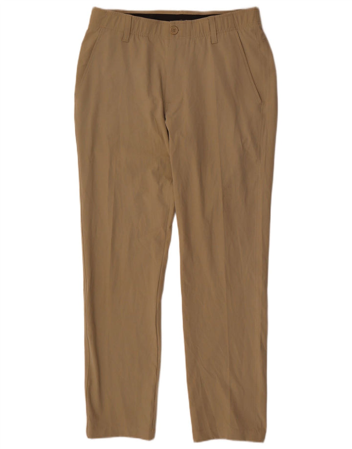 Under Armour Mens Slim Chino Calças W32 L32 Poliéster Bege