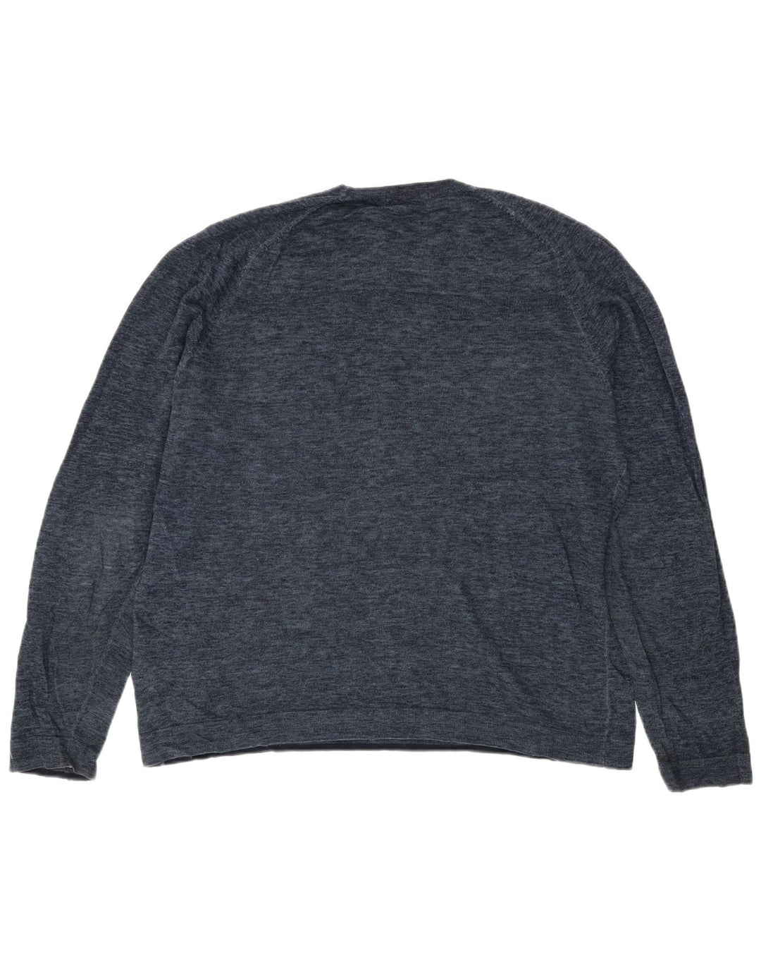 Suéter masculino Marks & Spencer Blue Harbor com gola redonda grande azul marinho