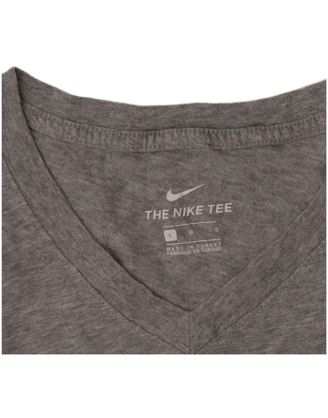Camiseta masculina Nike grande cinza