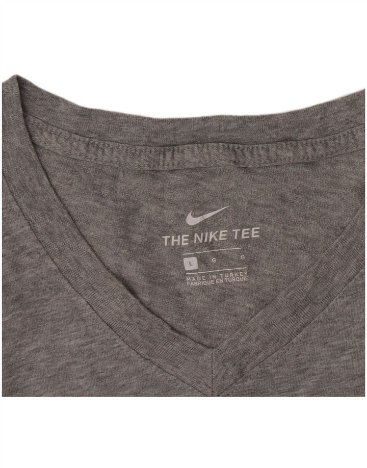 Camiseta masculina Nike grande cinza