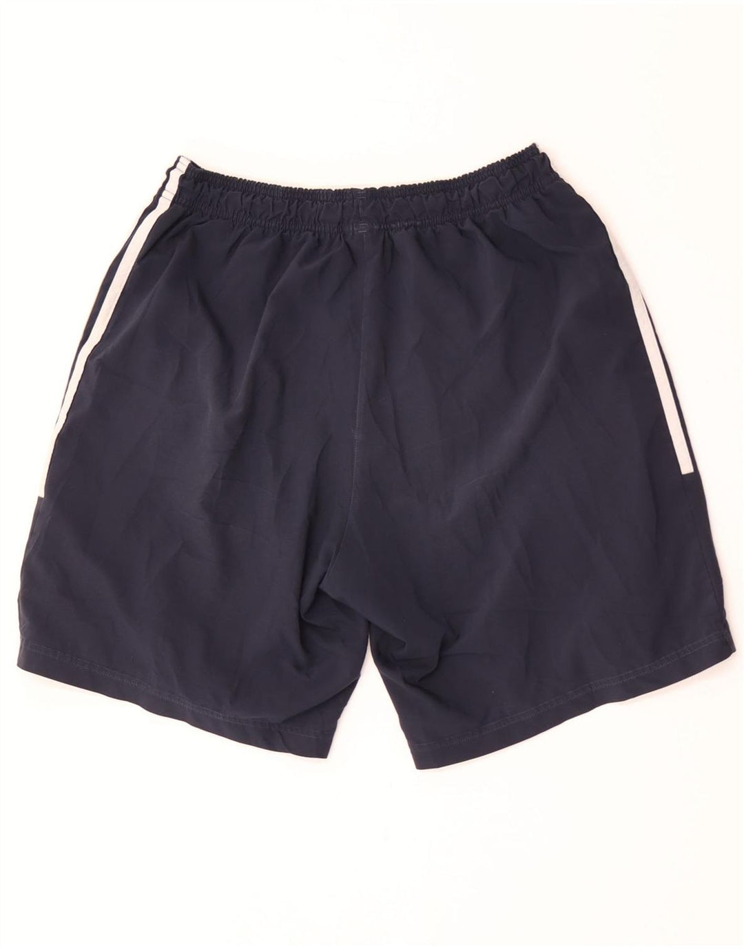 Shorts esportivos masculinos Adidas pequenos poliéster azul marinho