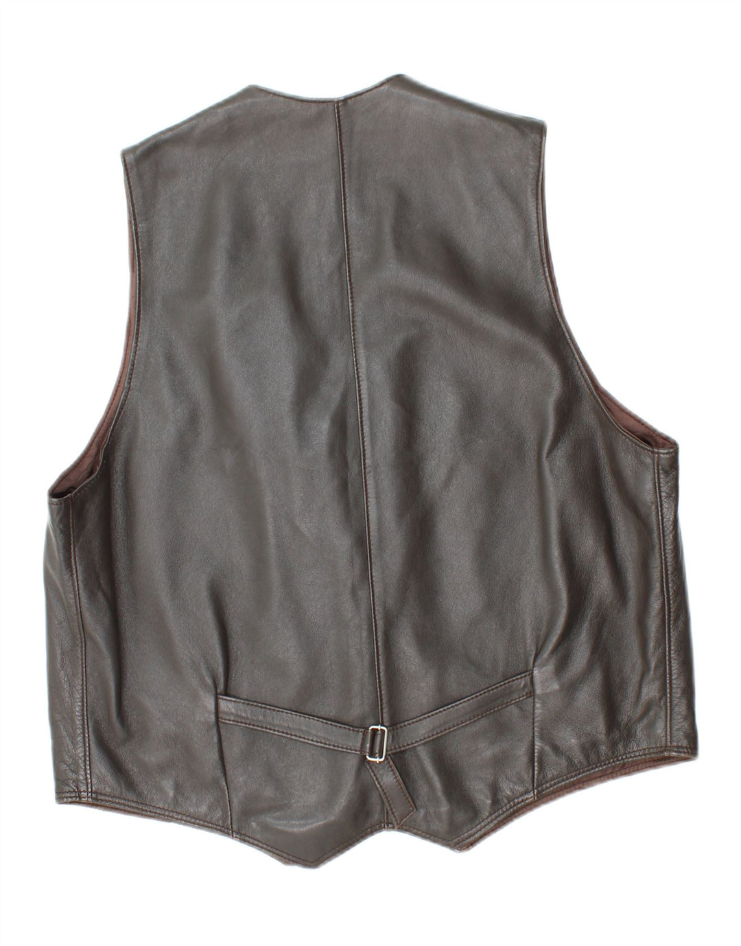 Colete de couro masculino VINTAGE UK 38 cinza médio