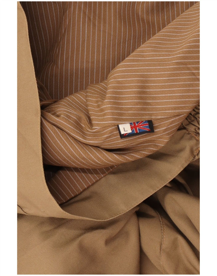 Jaqueta utilitária masculina vintage UK 40 grande marrom