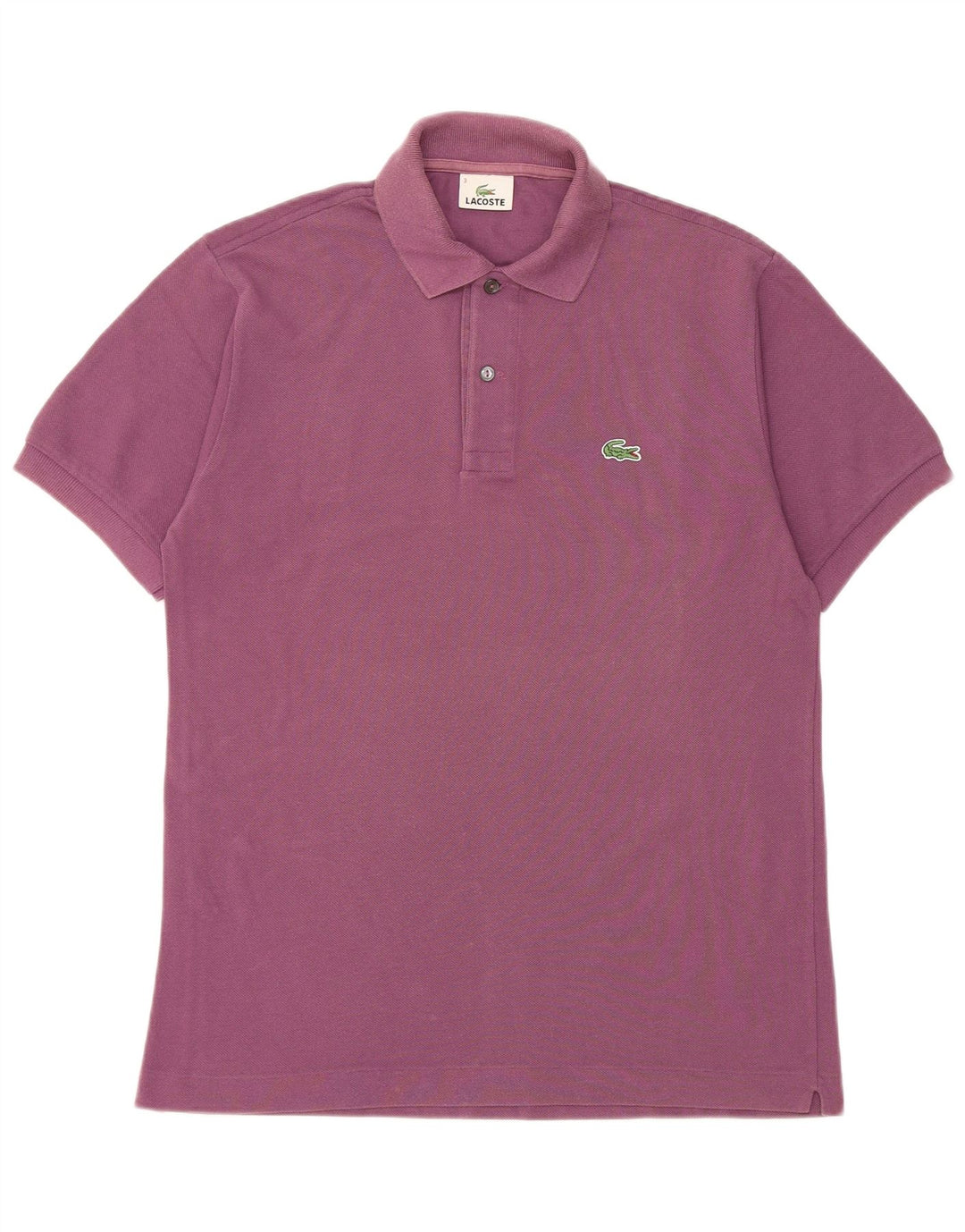 Camisa polo masculina Lacoste tamanho 3 pequeno algodão roxo