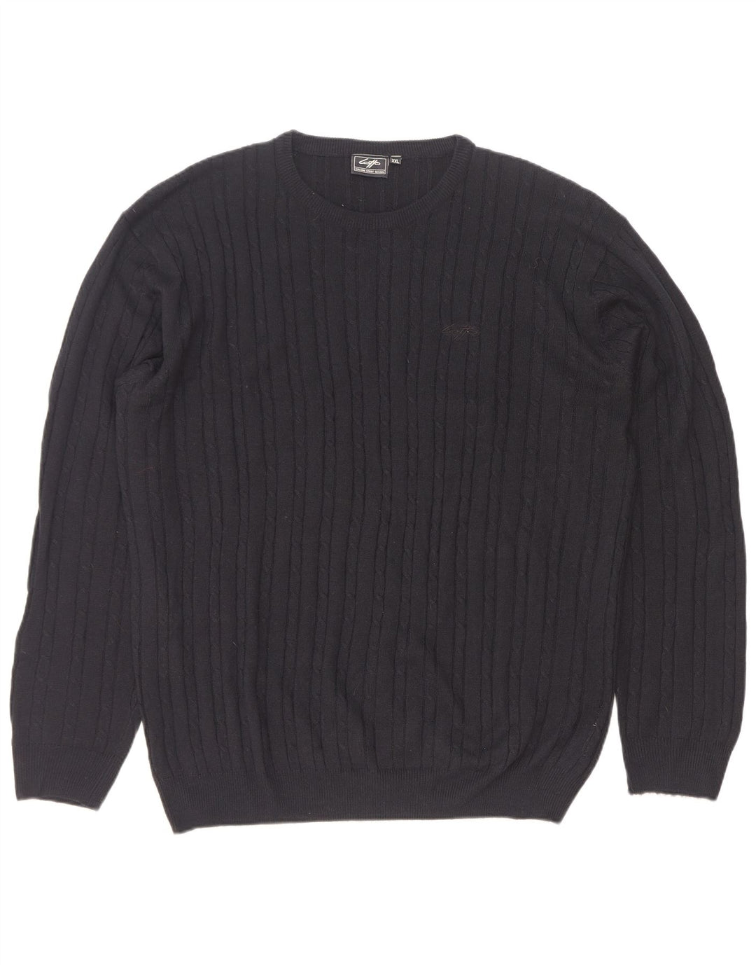 Suéter masculino Lotto com gola redonda 2XL acrílico preto