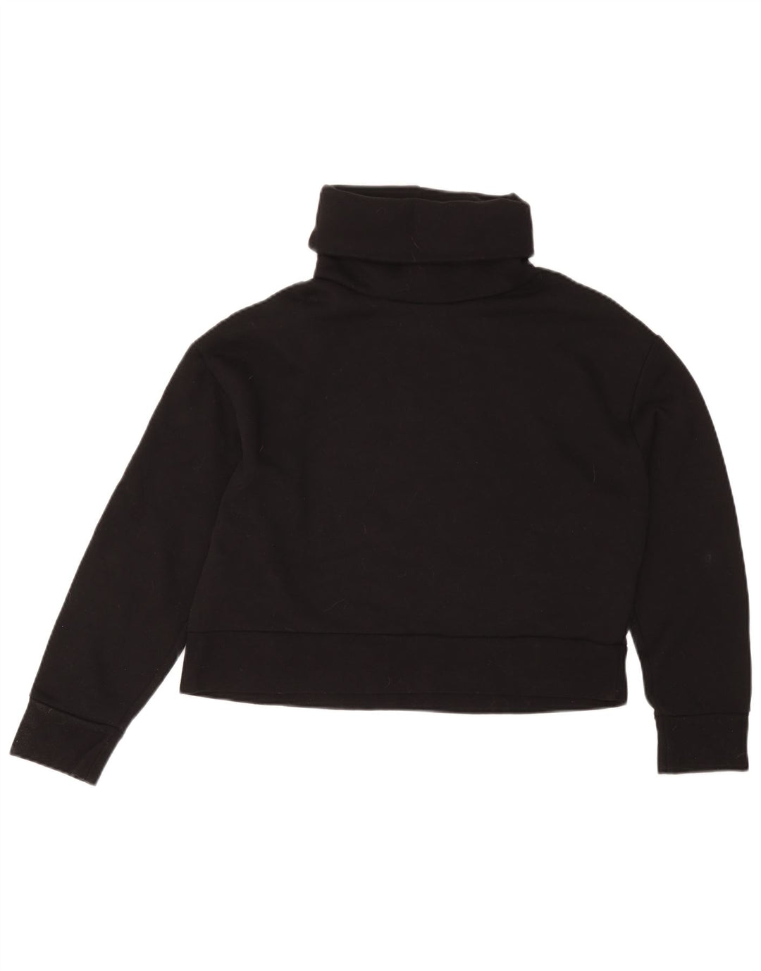 Blusa feminina Zara Top UK 16 grande algodão preto