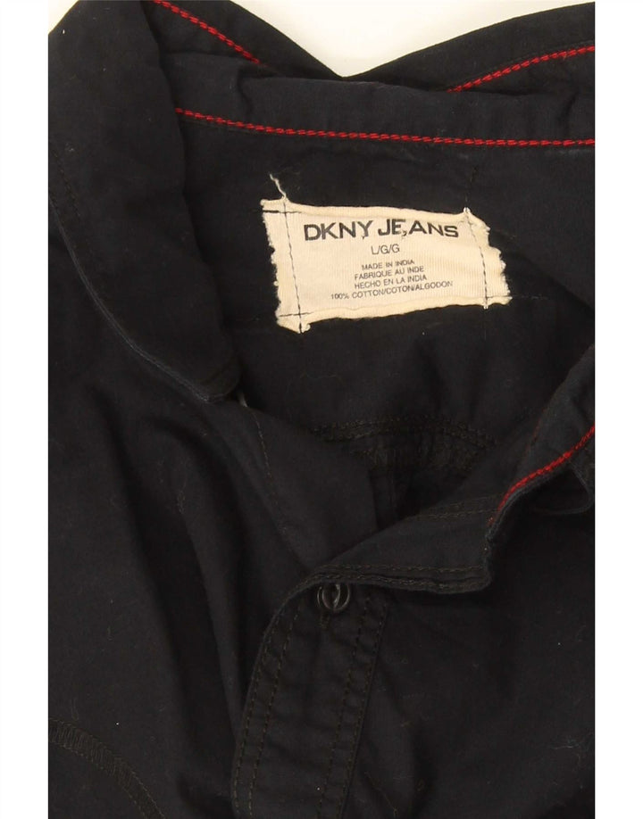 Camisa gráfica masculina Dkny grande algodão preto