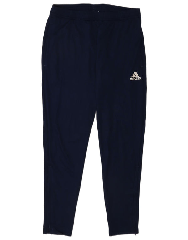 Calça de treino masculina Adidas Aeroready grande poliéster azul marinho