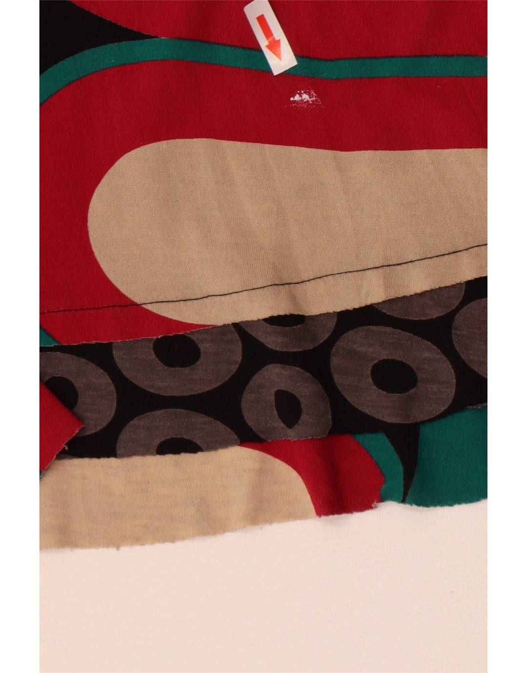 Vestido feminino Desigual com estampa A-Line UK 12 médio multicolorido geométrico