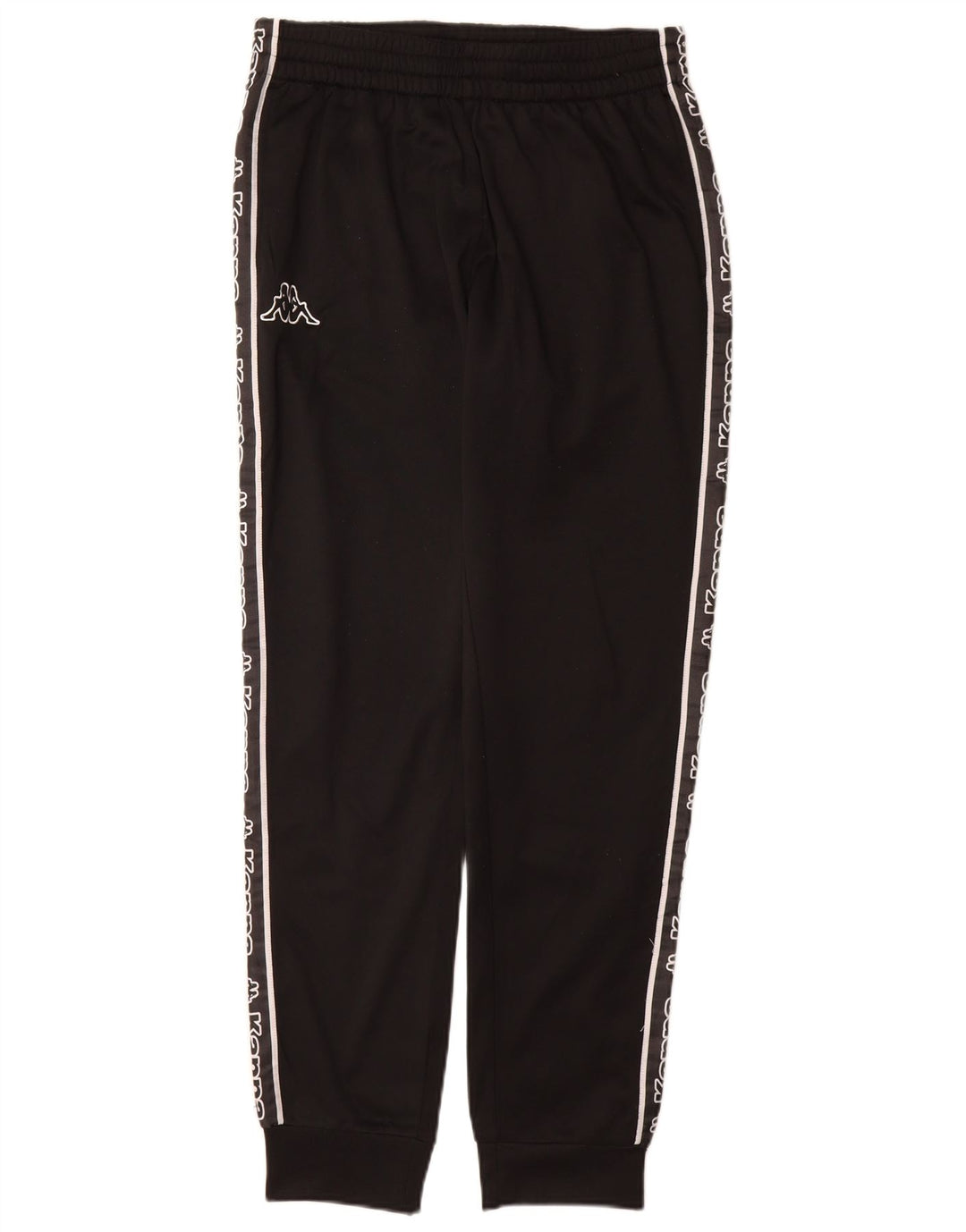 Kappa Mens Graphic Tracksuit Calça Joggers Pequeno Poliéster Preto
