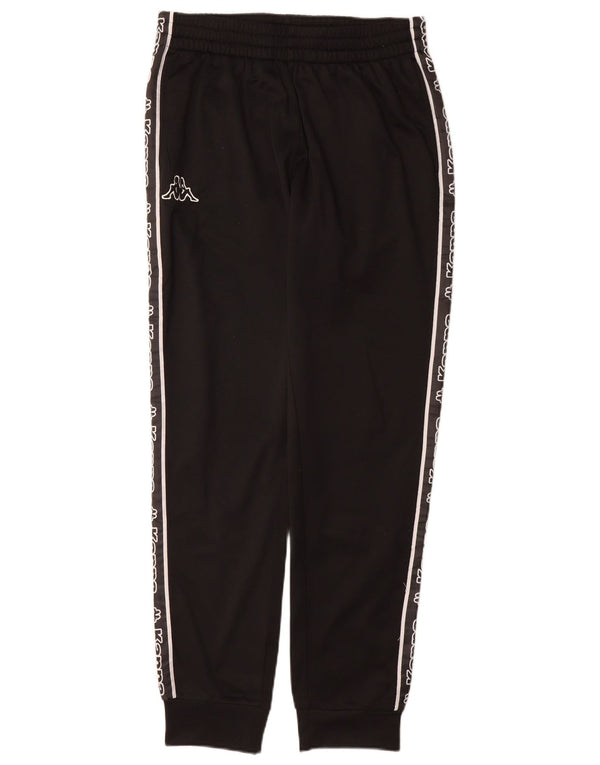 Kappa Mens Graphic Tracksuit Calça Joggers Pequeno Poliéster Preto
