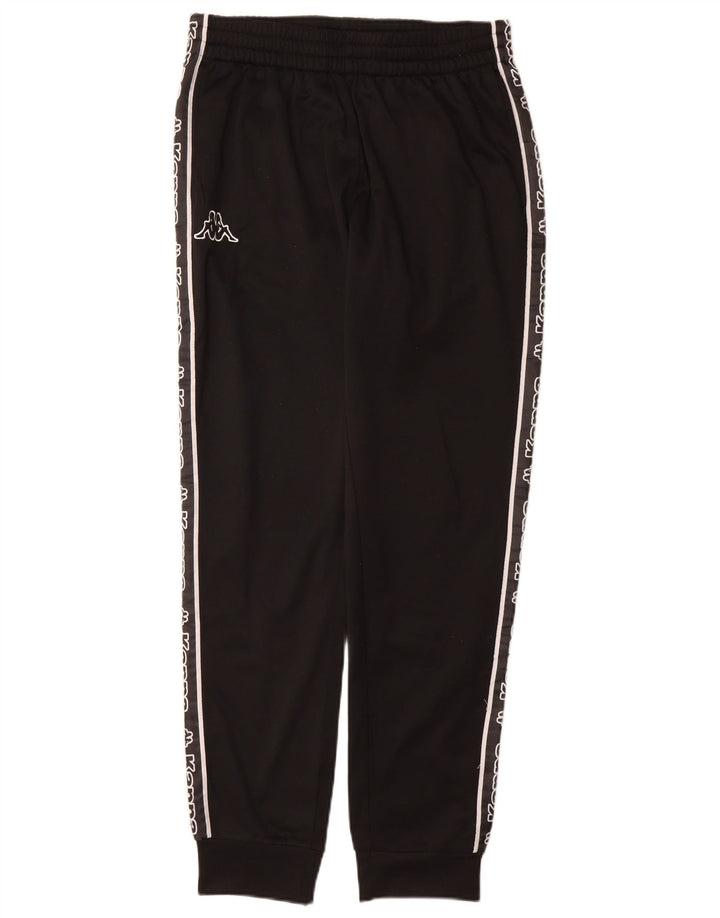 Kappa Mens Graphic Tracksuit Calça Joggers Pequeno Poliéster Preto