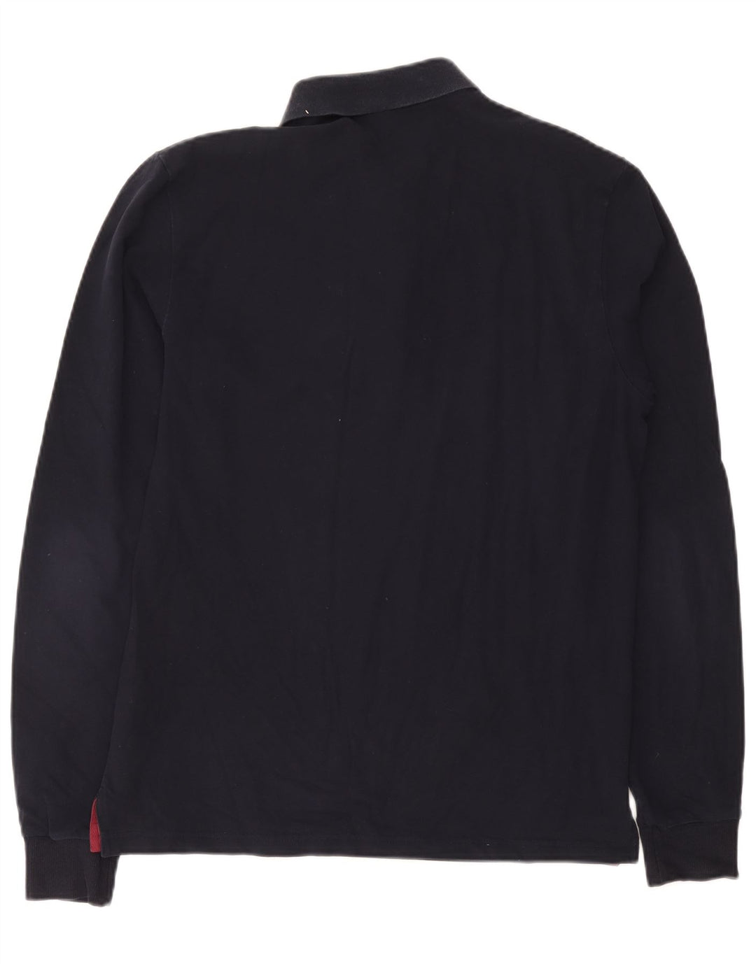 Camisa polo masculina de manga comprida GANT grande algodão azul marinho