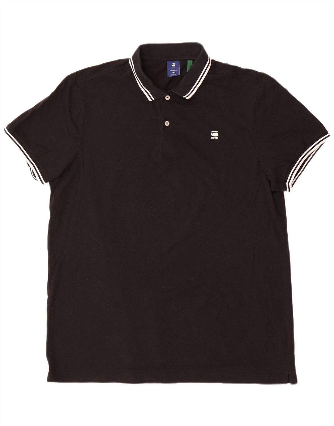Camisa polo masculina G-STAR 2XL algodão preto